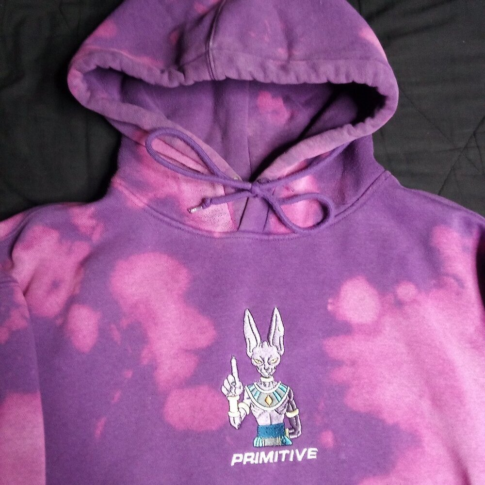 Primitive x Dragon Ball Z Reverse Dye Hoodie Sweatshirt